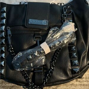 Killstar plectrum shoulder bag